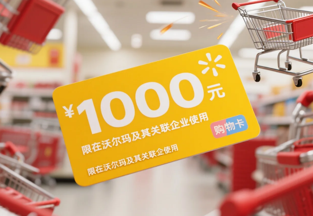 沃尔玛电子卡回收86开头众多用户都在选择喵权益!