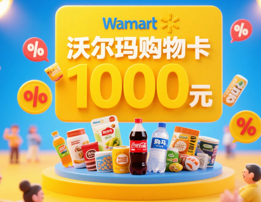 今日沃尔玛电子卡回收价格一览!喵权益提供高效安全的闲置卡变现方案