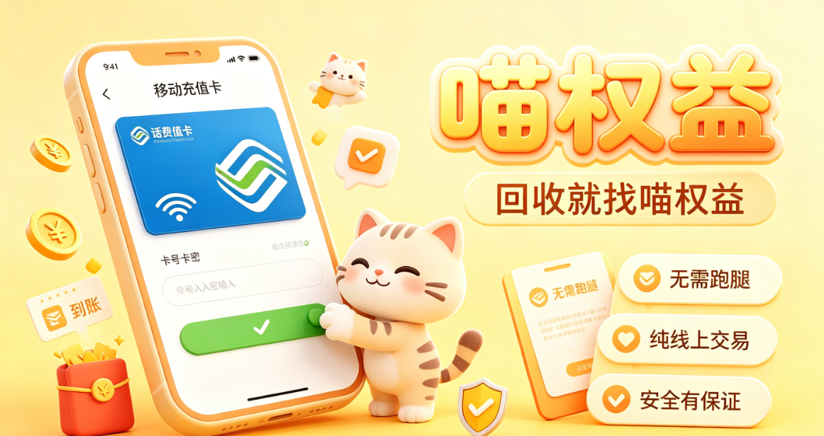 闲置移动充值卡别浪费！线上卡券回收快速变现小技巧
